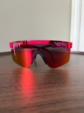Pit Viper Shield Sunglasses with Mirror Lens